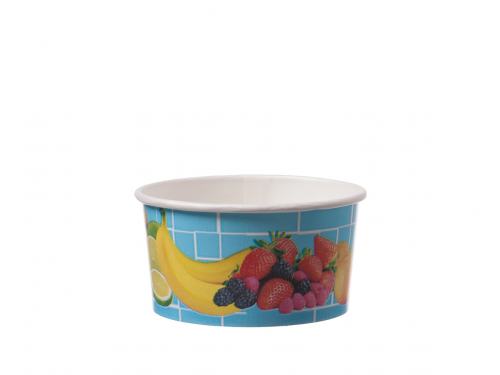 Eisbecher Obst Blau 160ml Ø8,1 x 4,5cm Kraftkarton